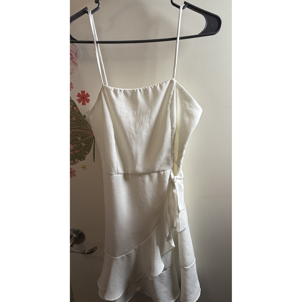Altar'd State White Tie Waist Cami Dress Size Small Made in USA